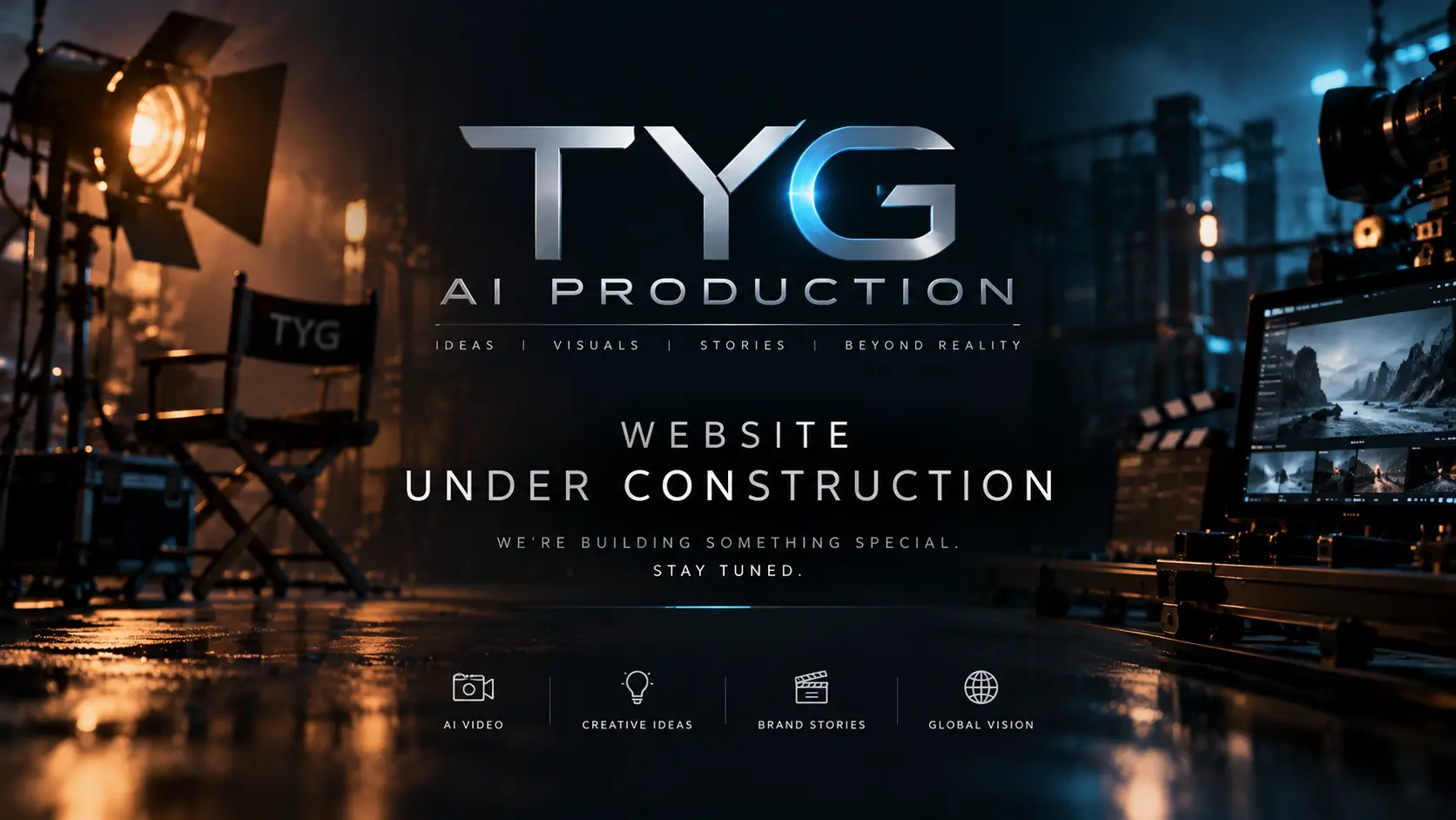 TygAiProduction — Website Under Construction. We're building something special. Stay tuned.